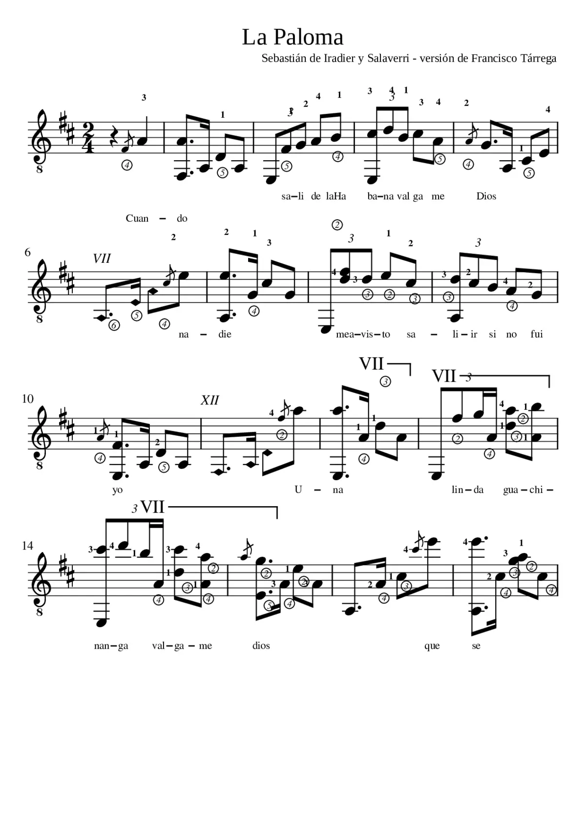 La Paloma - Page 1