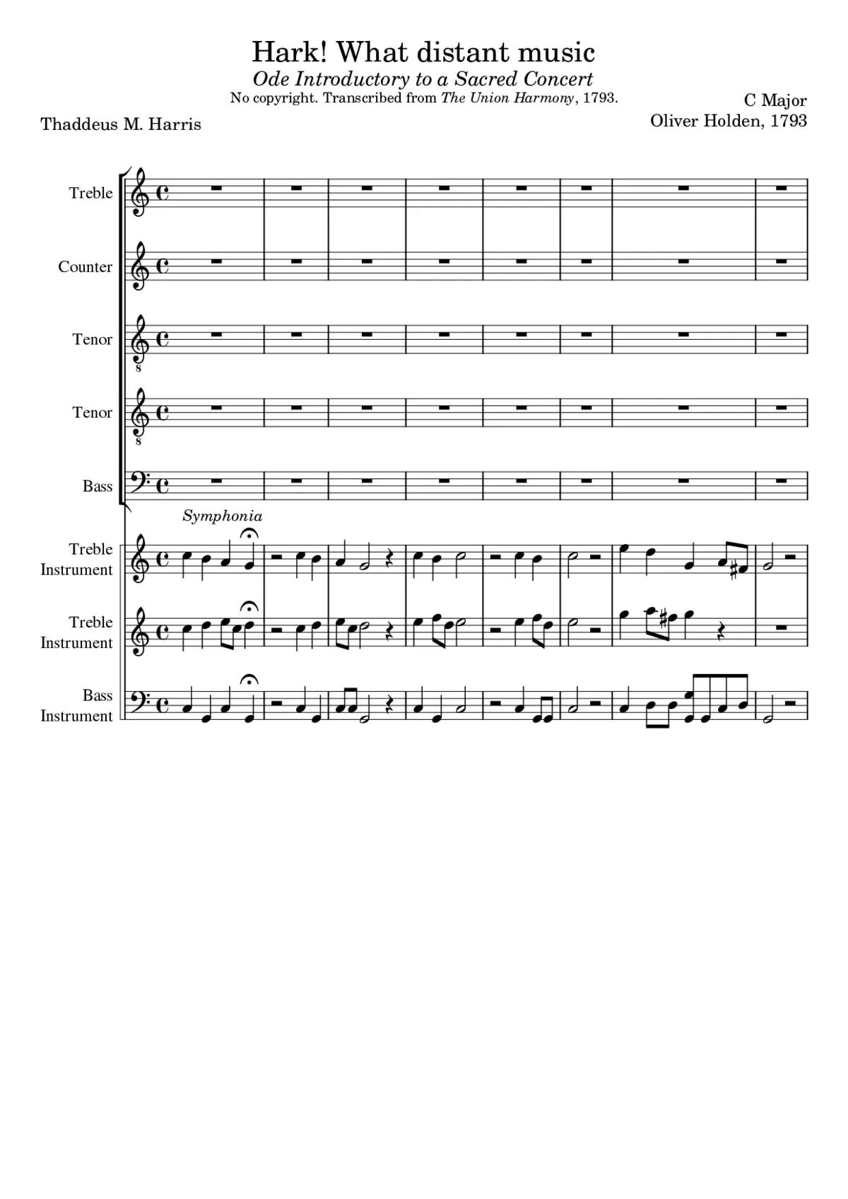 Hark! What distant music - Page 1