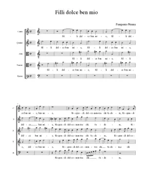 Filli dolce ben mio