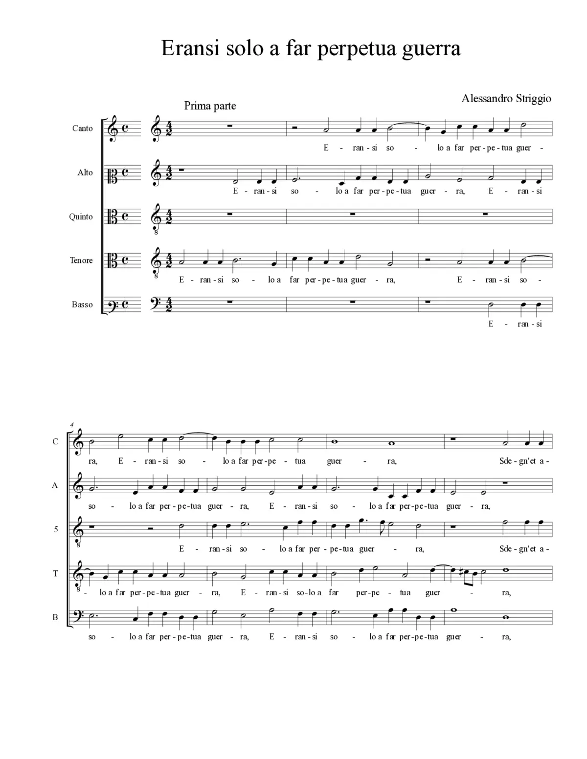 Eransi solo a far perpetua guerra - Page 1