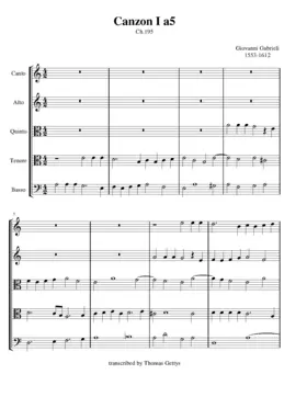 Canzon I a5