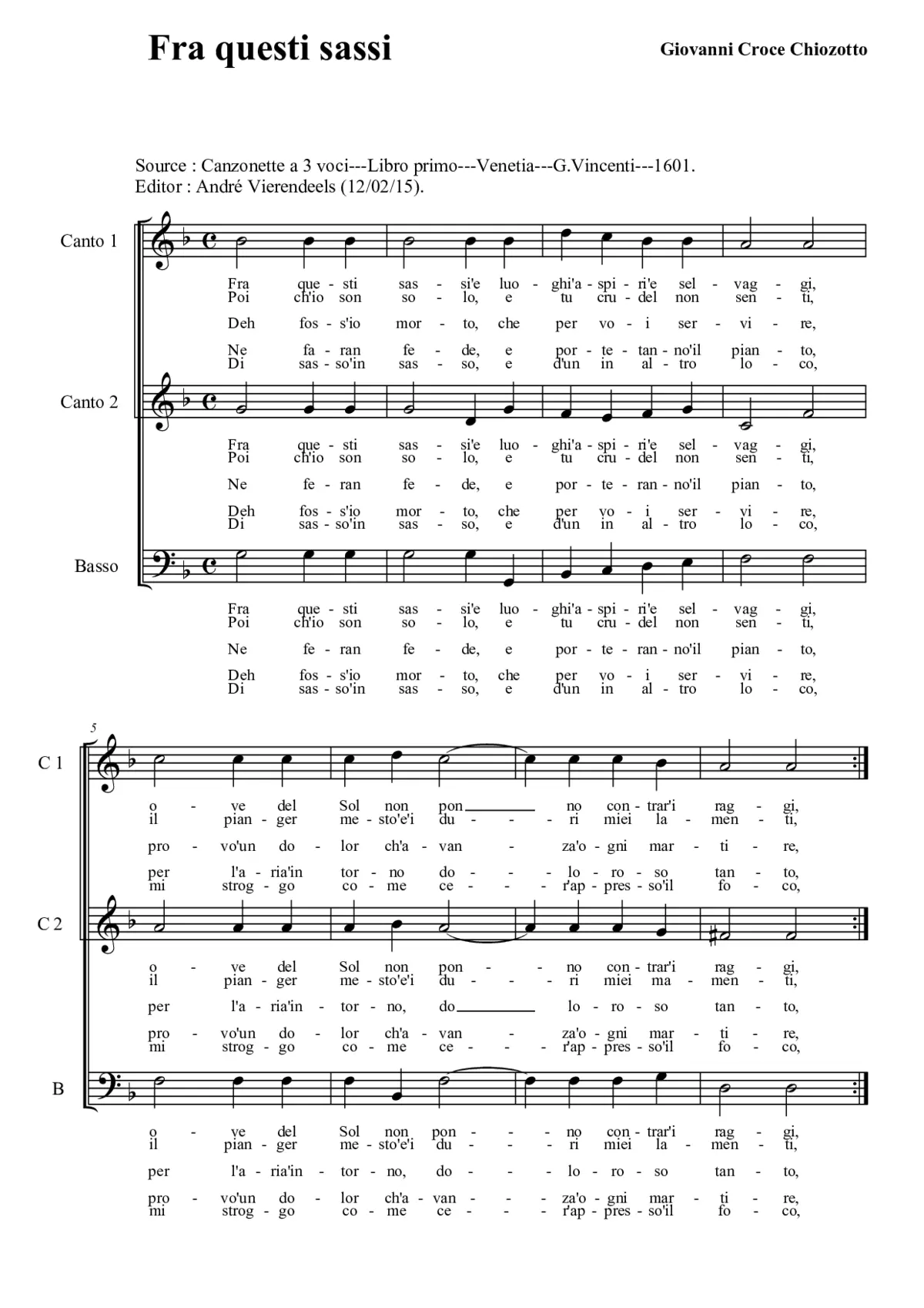 Fra questi sassi - Page 1