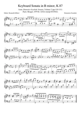 Keyboard Sonata in B minor K.87