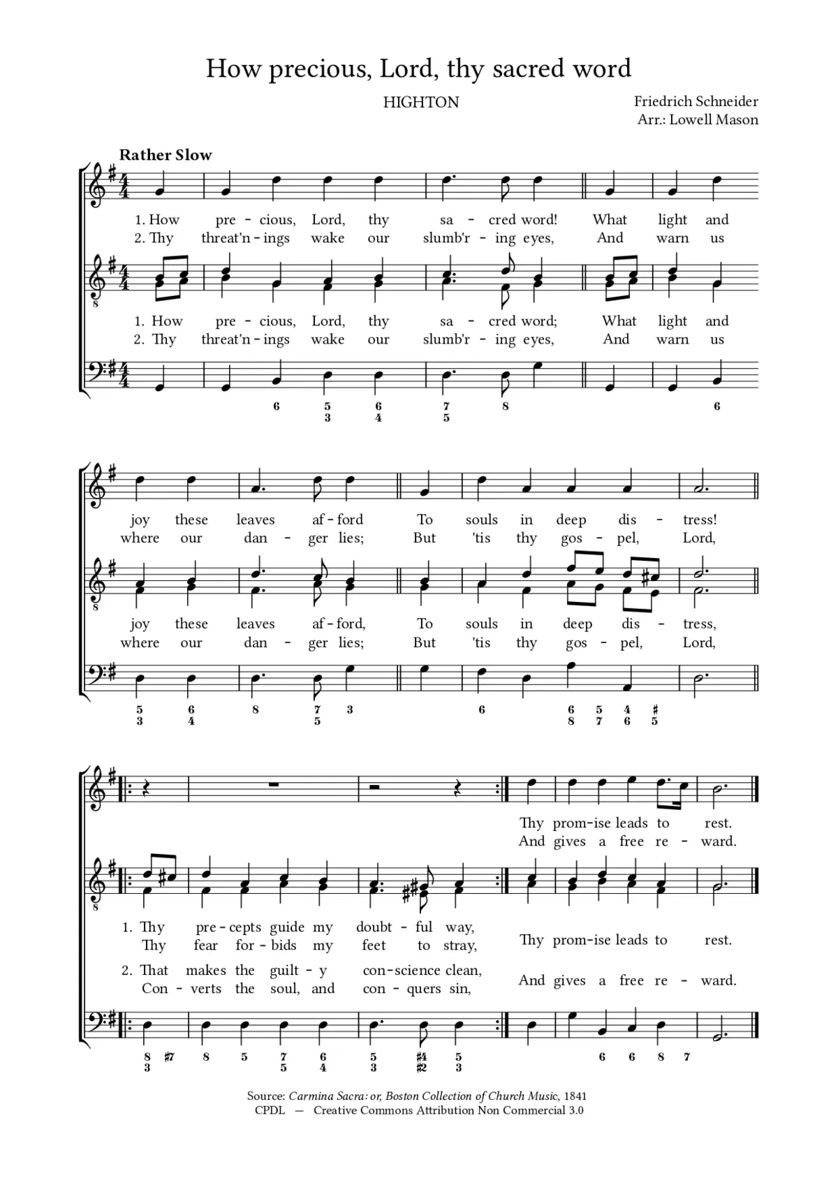 How precious, Lord, thy sacred word - Page 1