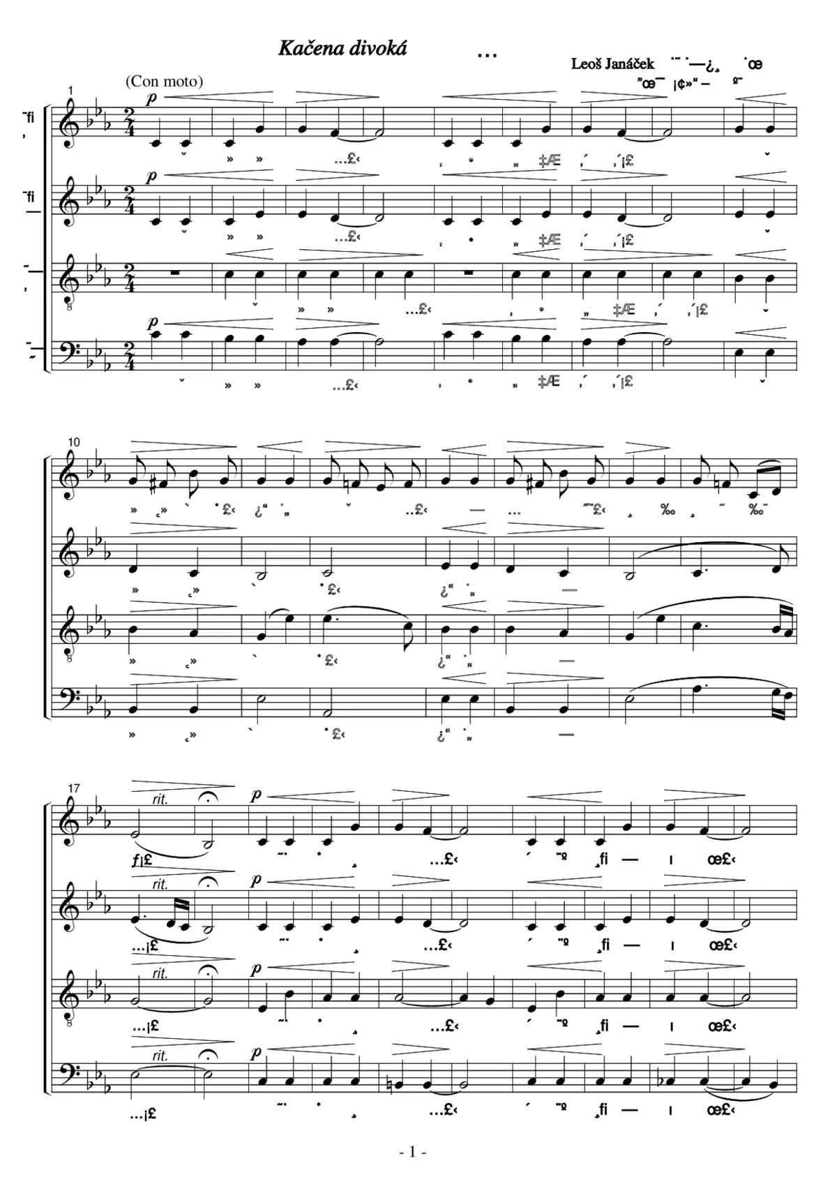 Kačena divoká (The Wild Duck) - Page 1