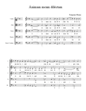 Ánimam meam diléctam