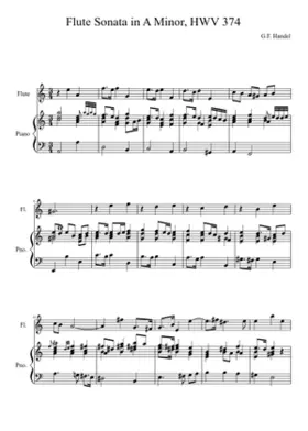 Flute Sonata in A minor HWV 374