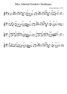 Miss Admiral Gordon's Strathspey