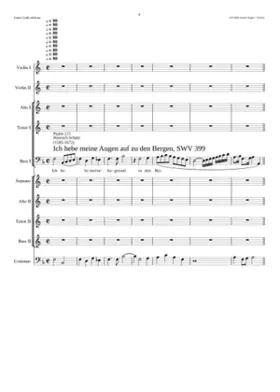 Ich hebe meine Augen auf SWV 399