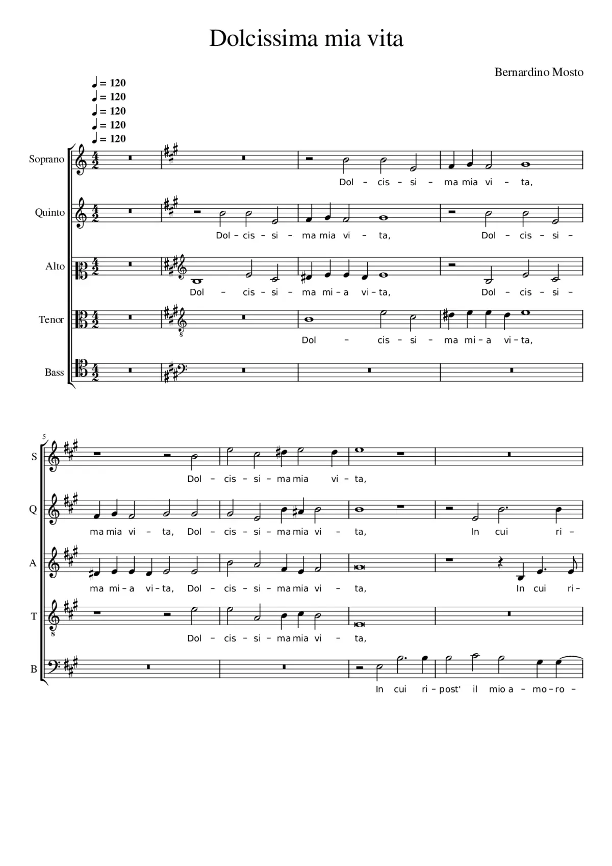 Dolcissima mia vita - Page 1