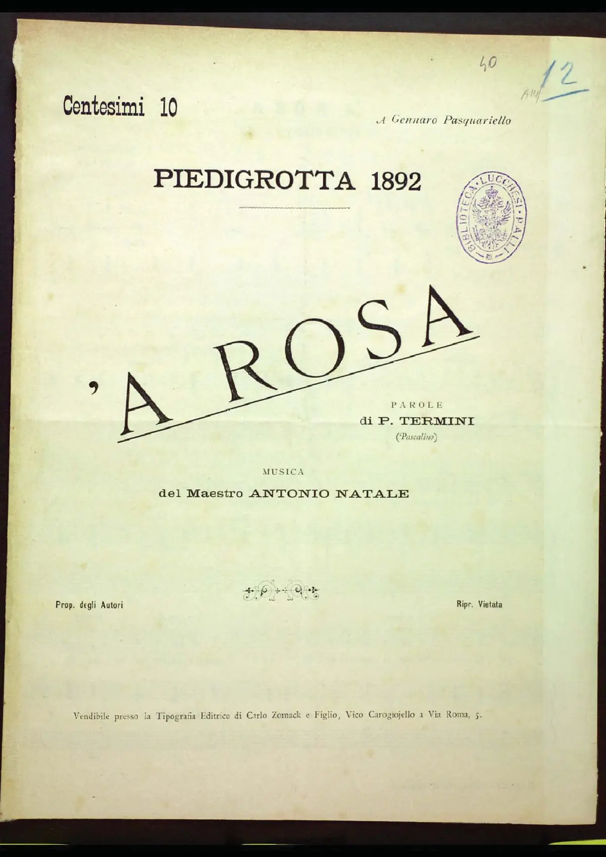 'A rosa - Page 1