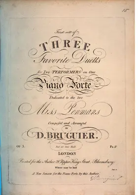 3 Piano Duets