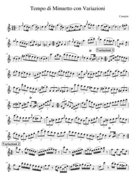 Tempo di Minuetto con Variazioni