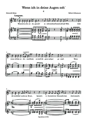 Wenn ich in deine Augen seh’