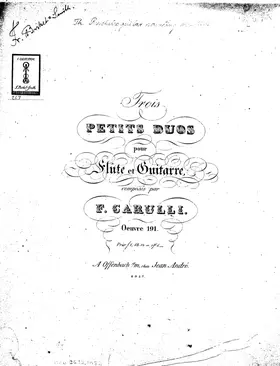 3 Petits Duos for Flute and Guitar