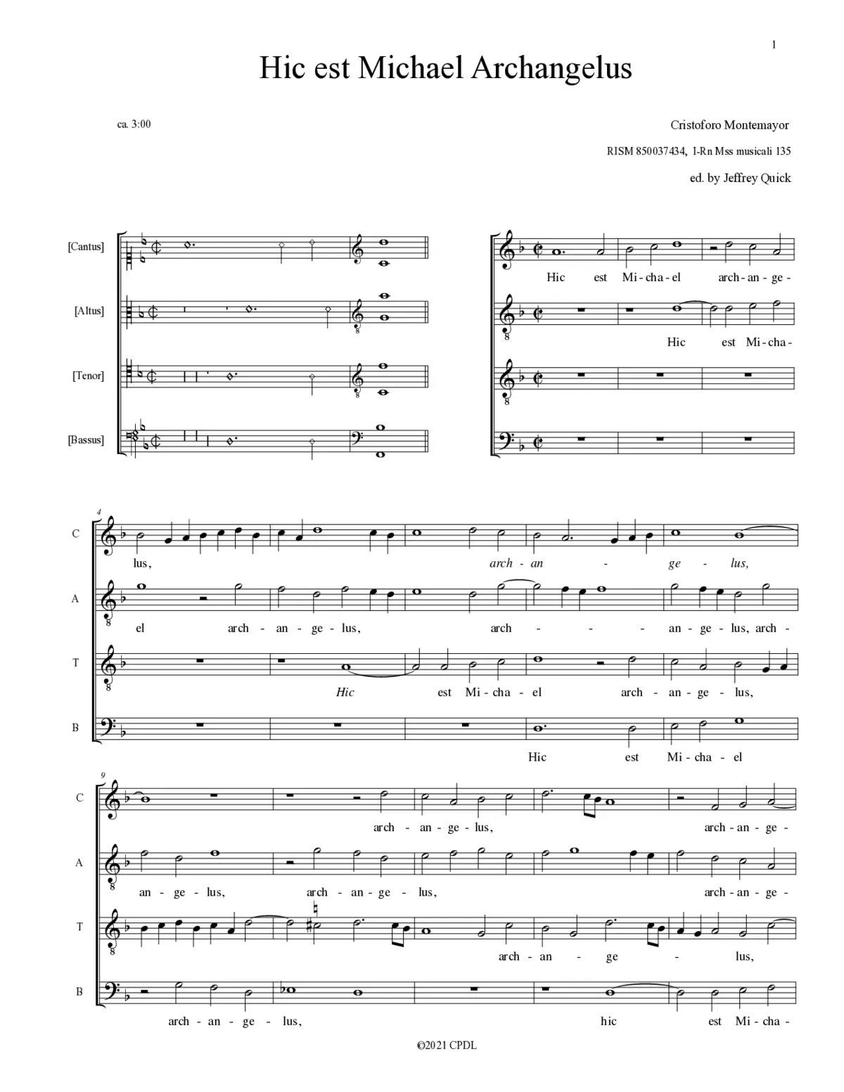 Hic est Michael Archangelus - Page 1