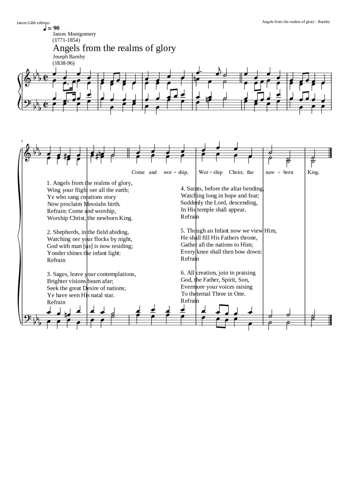 Angels from the realms of glory - Page 1