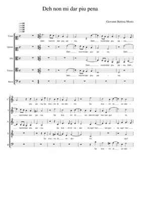 Deh non mi dar piu pena