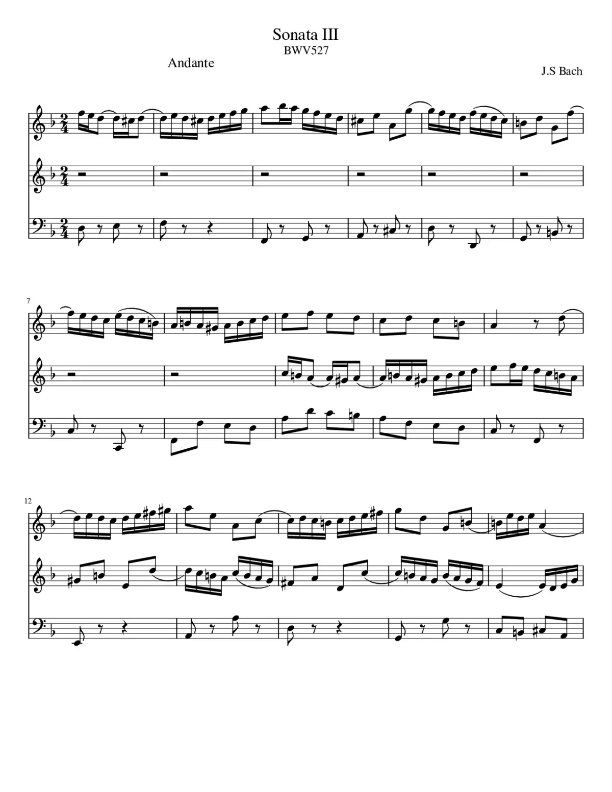 triosonata per organo - Page 1