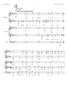 O that the learned poets