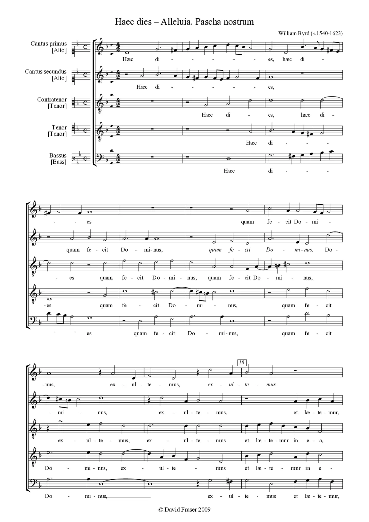 Haec dies - Alleluia Pascha nostrum - Page 1