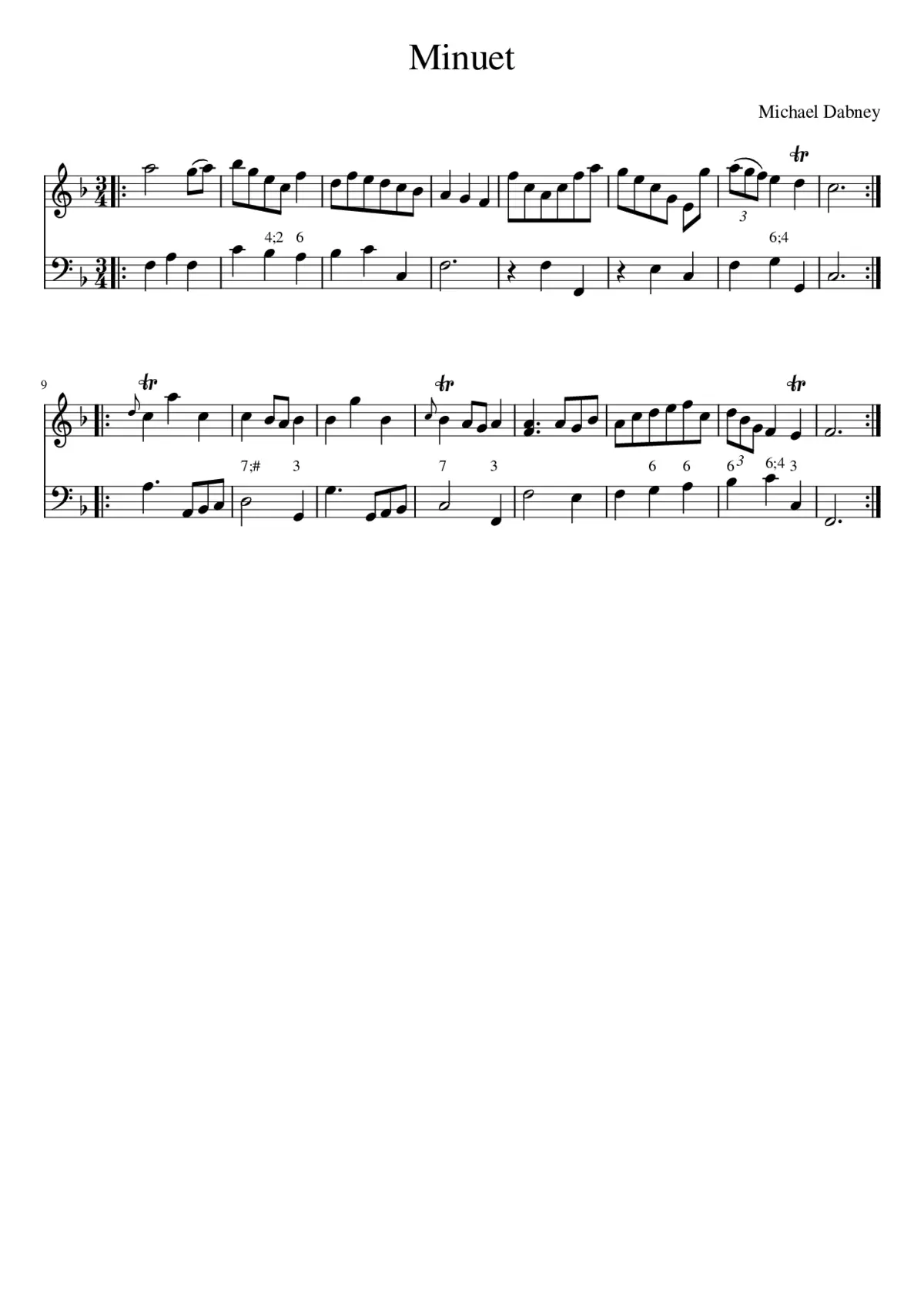 Minuet - Page 1