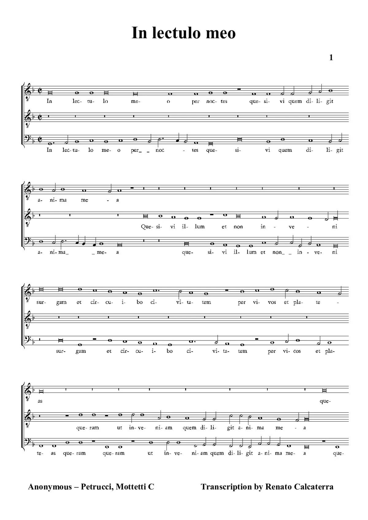 In lectulo meo - Page 1