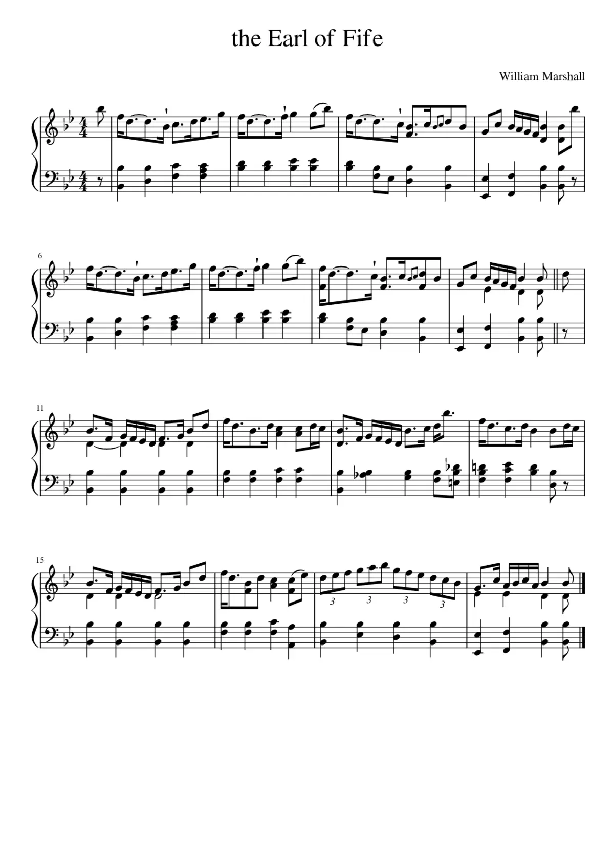 the Earl of Fife - Page 1