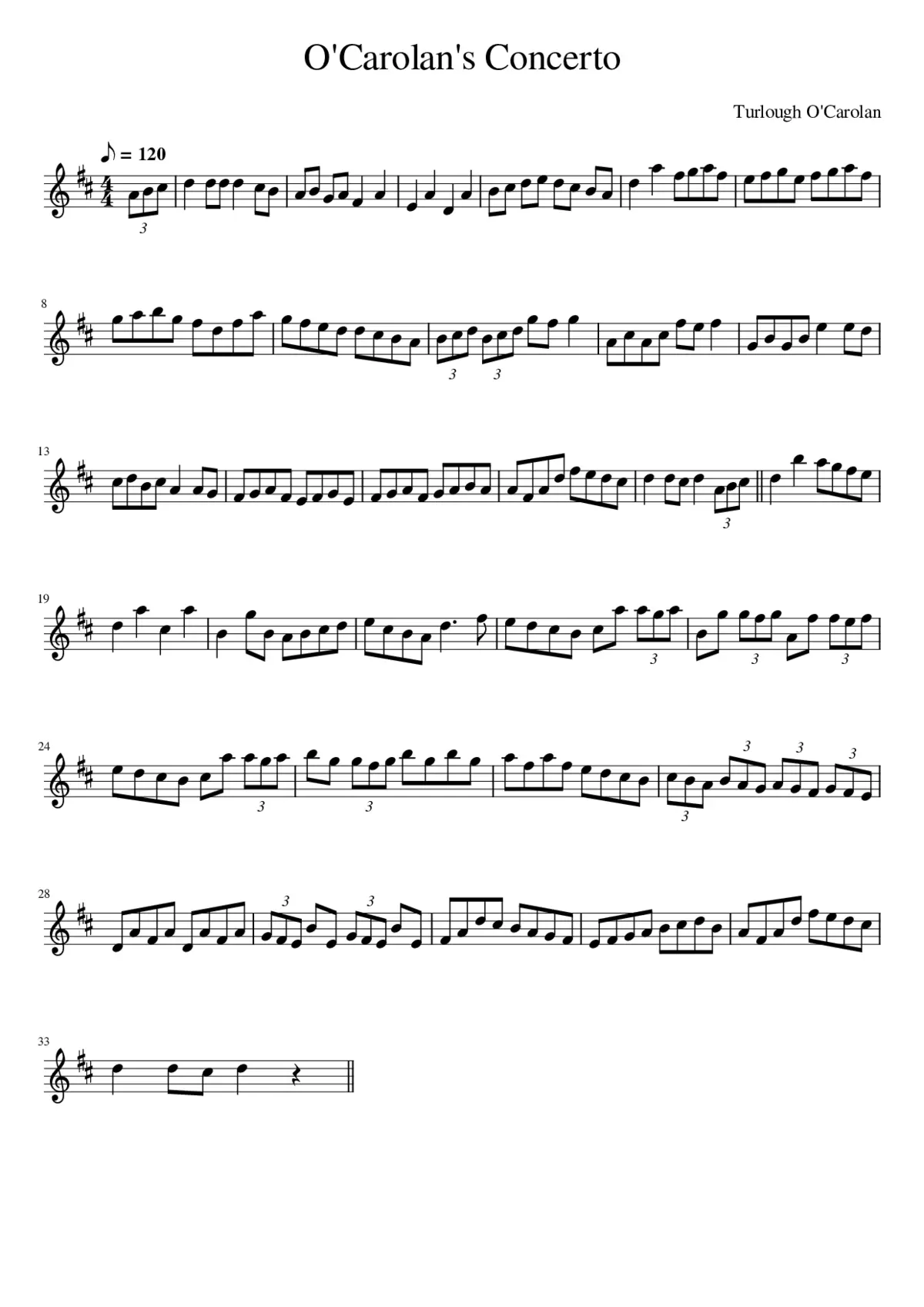 O'Carolan's Concerto - Page 1