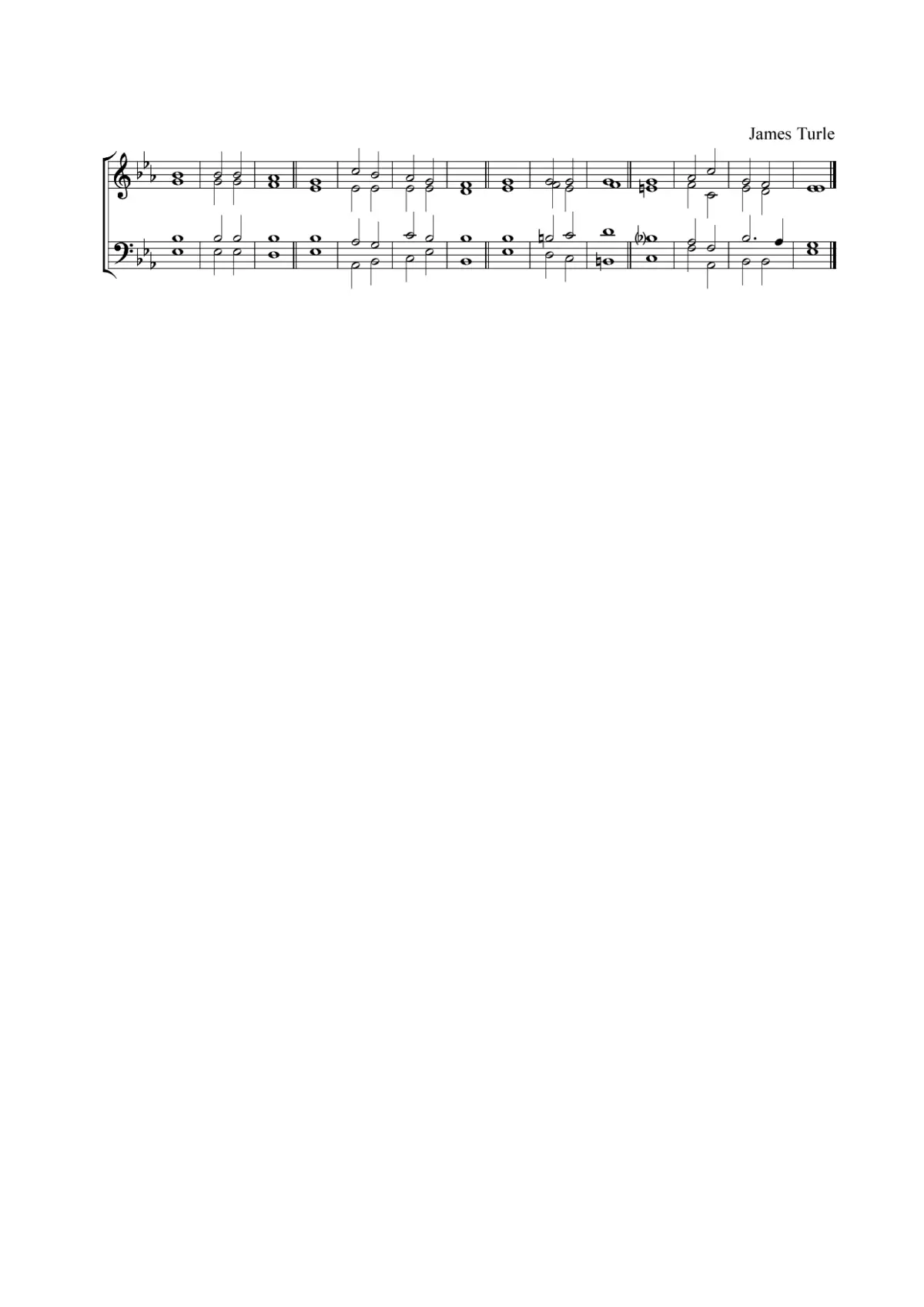 Double chant in E flat major - Page 1