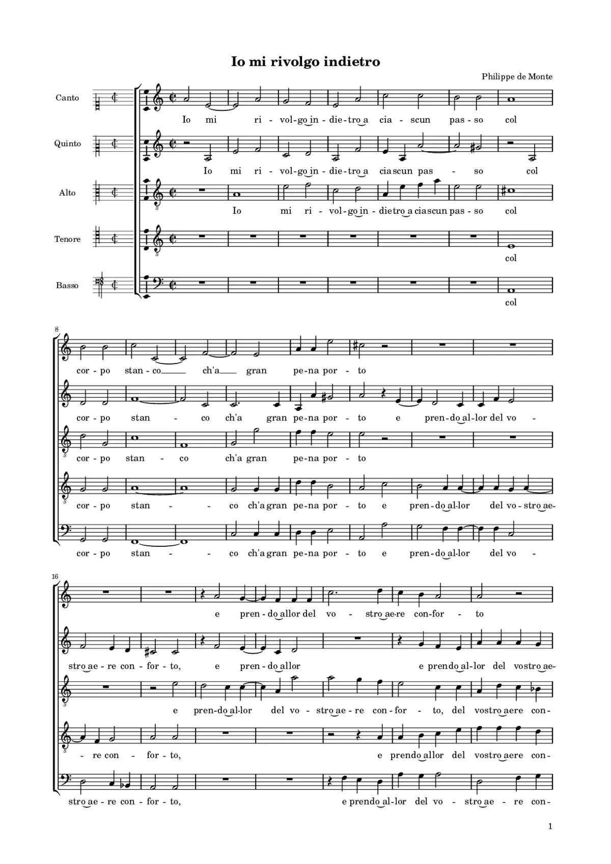 Io mi rivolgo indietro - Page 1
