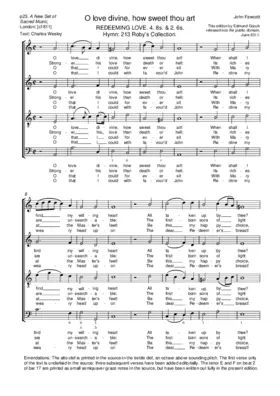O love divine, how sweet thou art