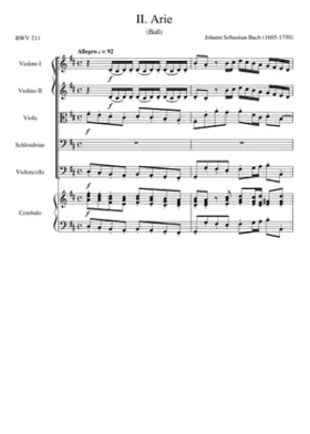 Schweigt stille plaudert nicht BWV 211 (Coffee Cantata)