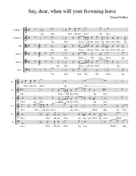 Say, dear, when will your frowning?