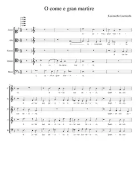 O come e gran martire