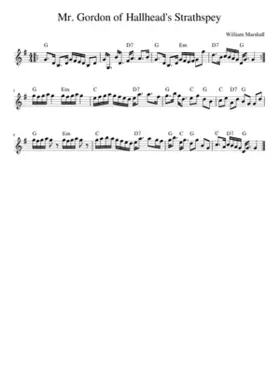 Mr. Gordon of Hallhead's Strathspey