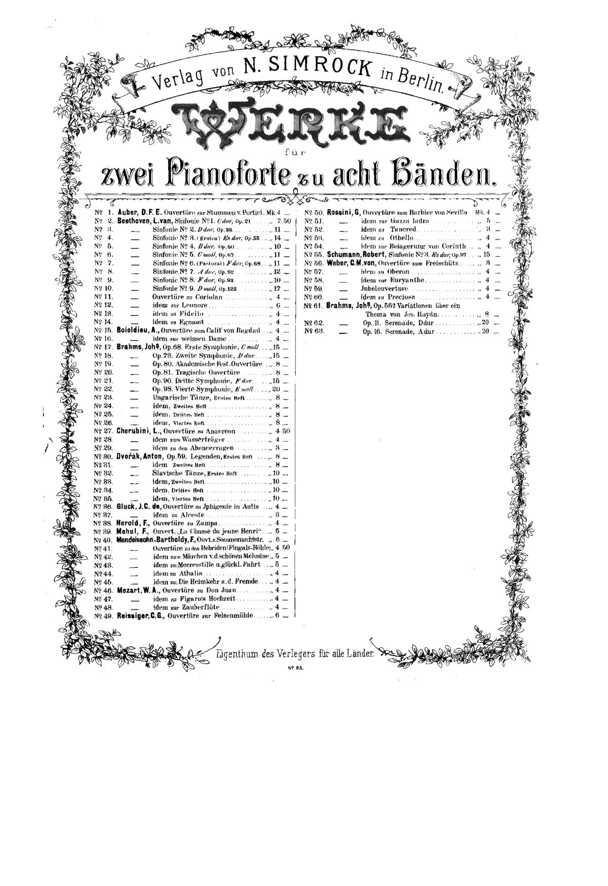 Serenade No.2 in A major - Page 1