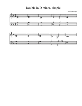 Simplified Double in D minor