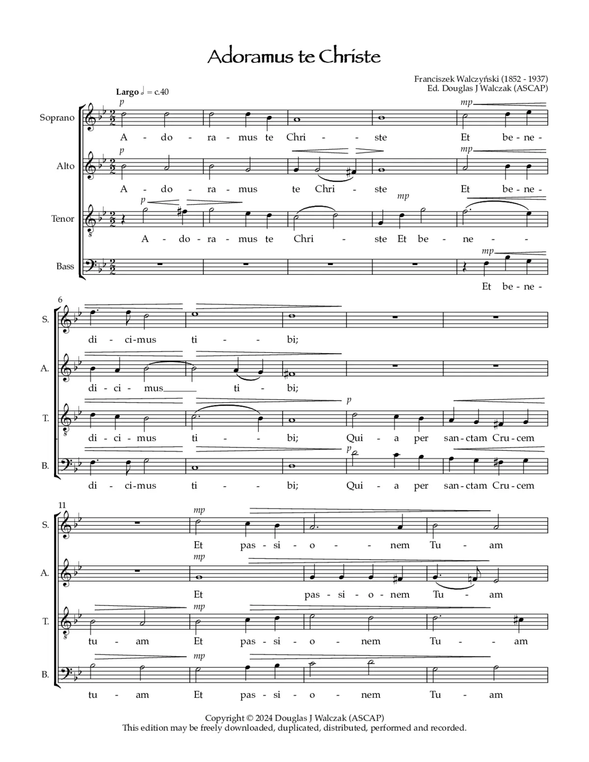 Adoramus te Christe - Page 1