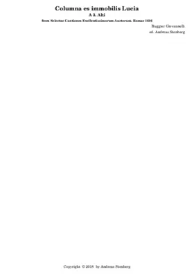 Columna es immobilis Lucia