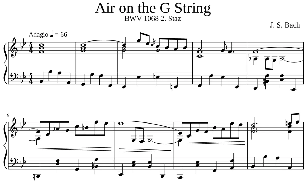 Air on the G string - Page 1