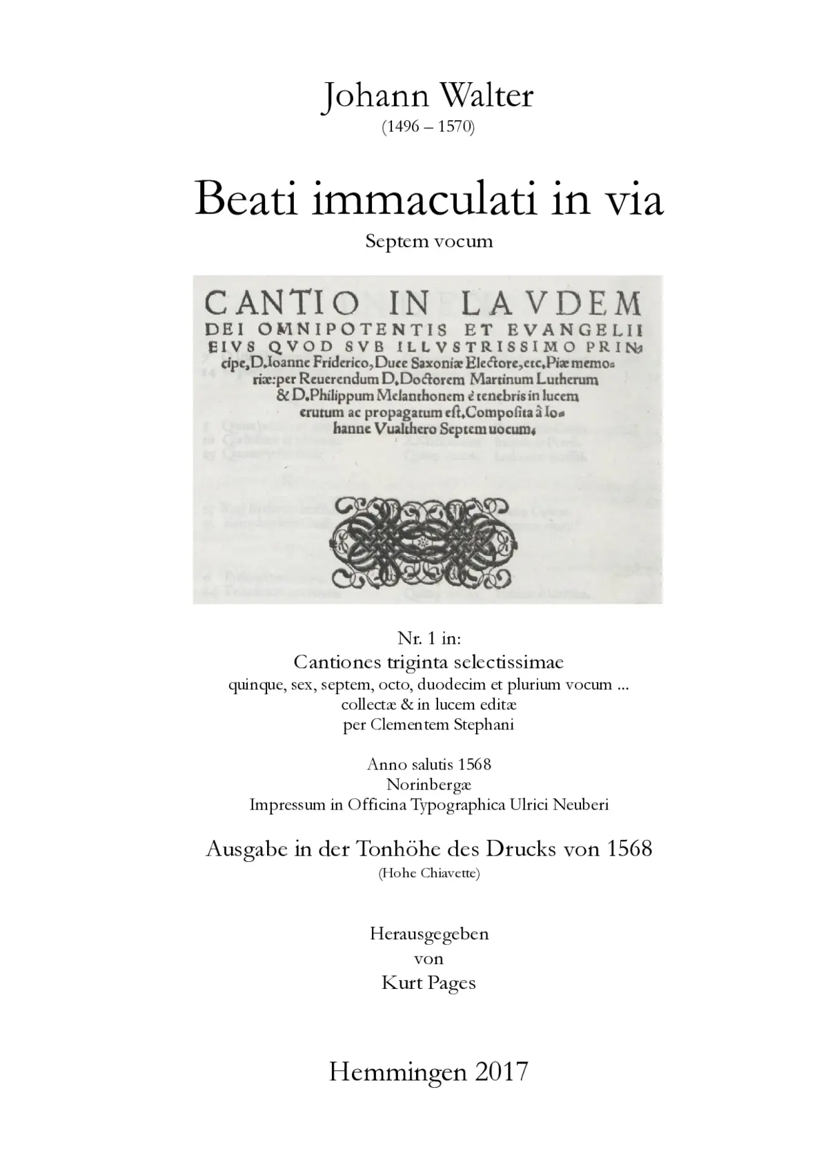 Beati immaculati in via - Page 1