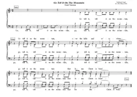 Go tell it on the mountain