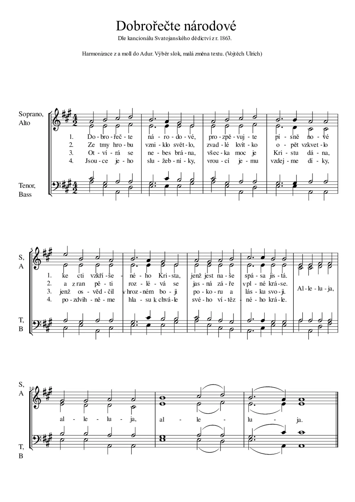 Dobrořečte národové - Page 1