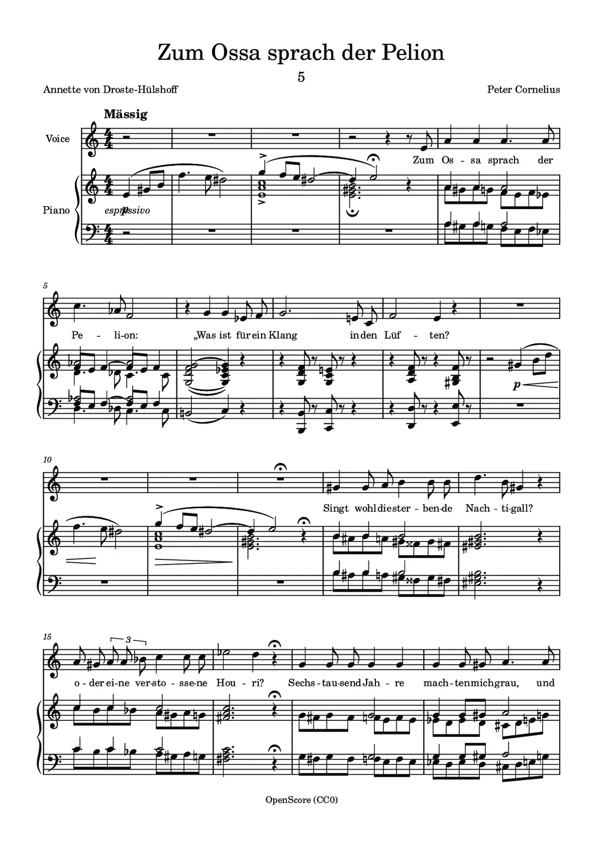 Zum Ossa sprach der Pelion (Unerhört) - Page 1