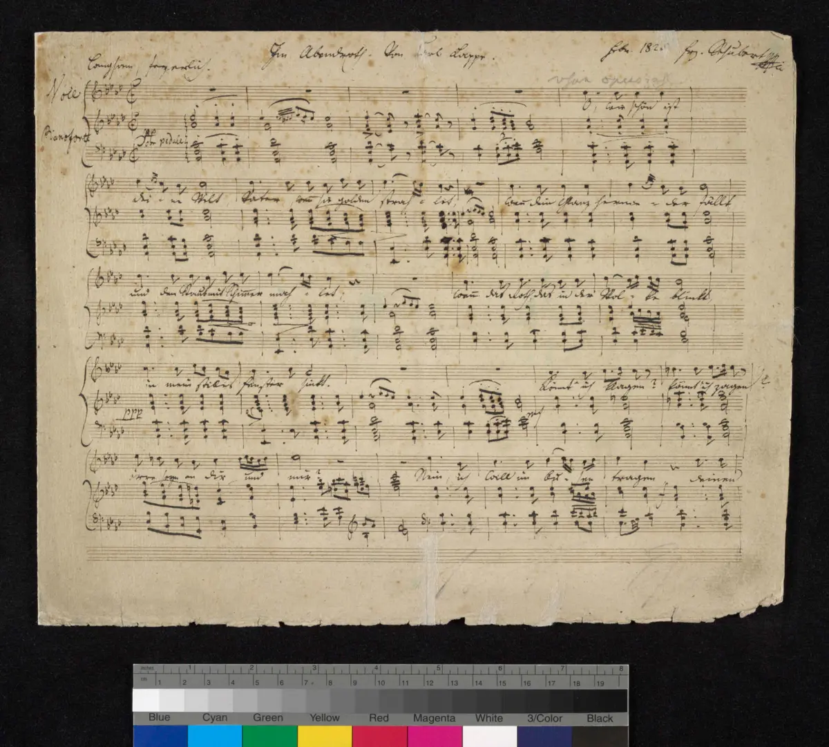 Im Abendrot, D.799 - Page 1