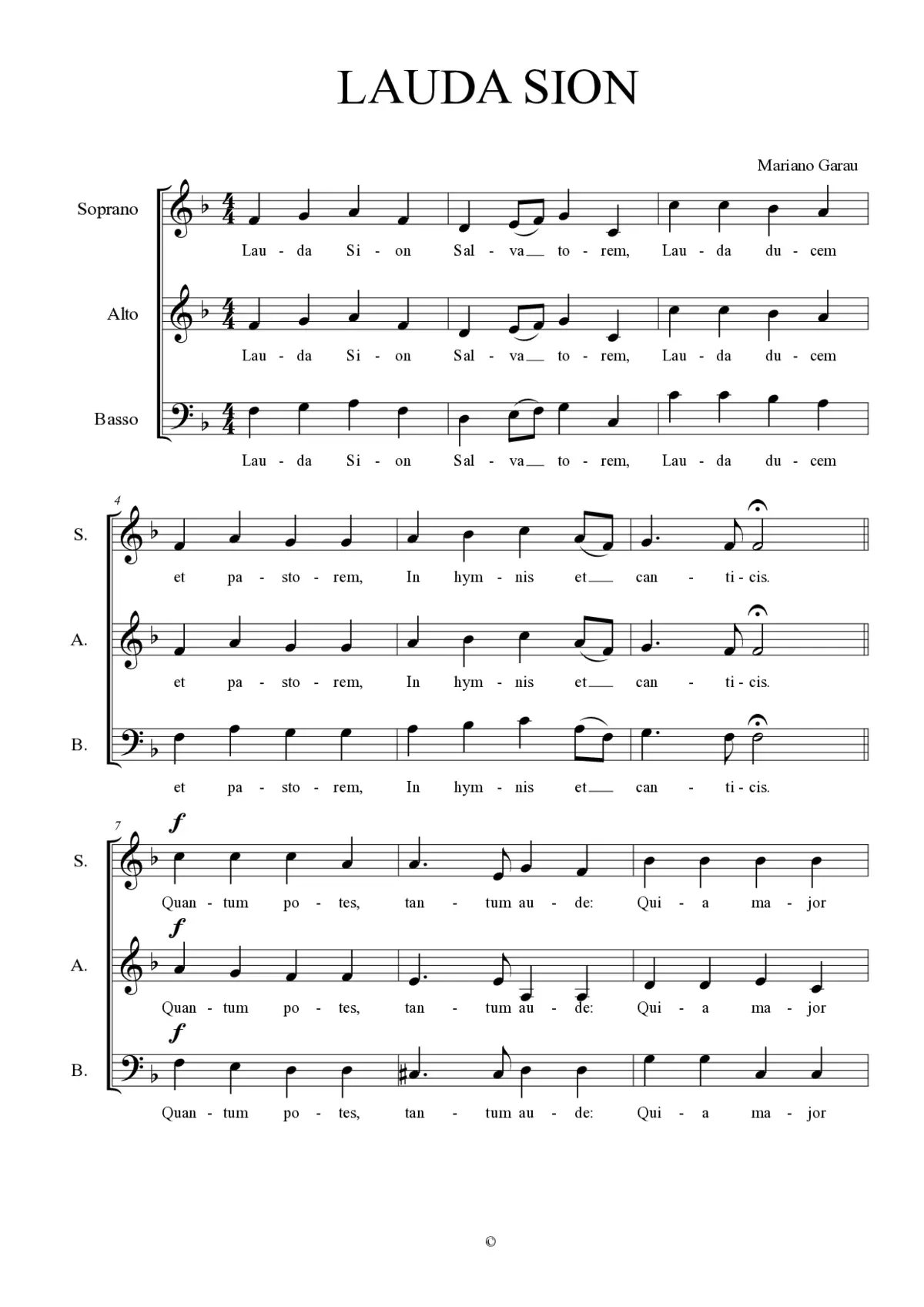 Lauda Sion II - Page 1