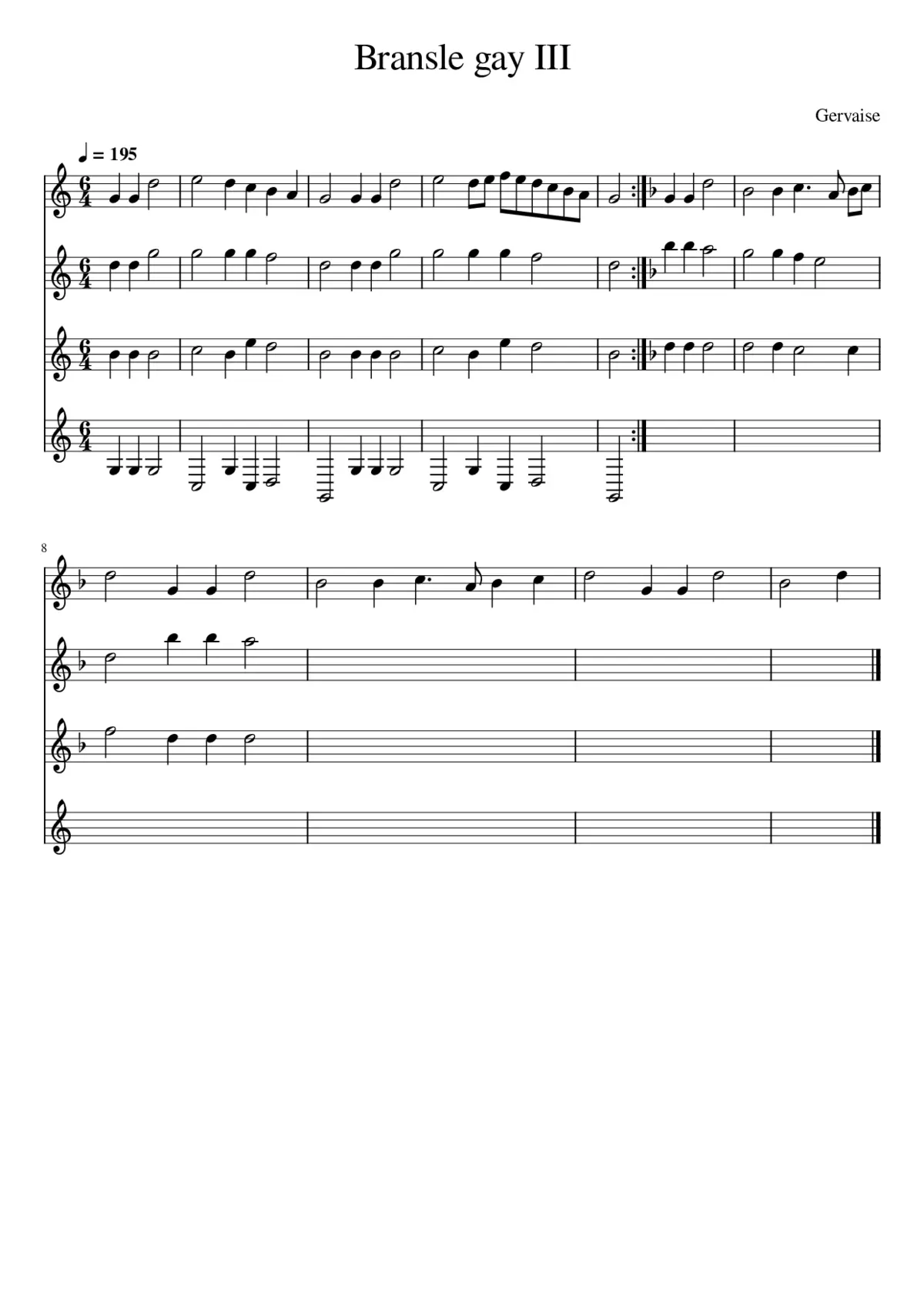 Bransle gay III - Page 1