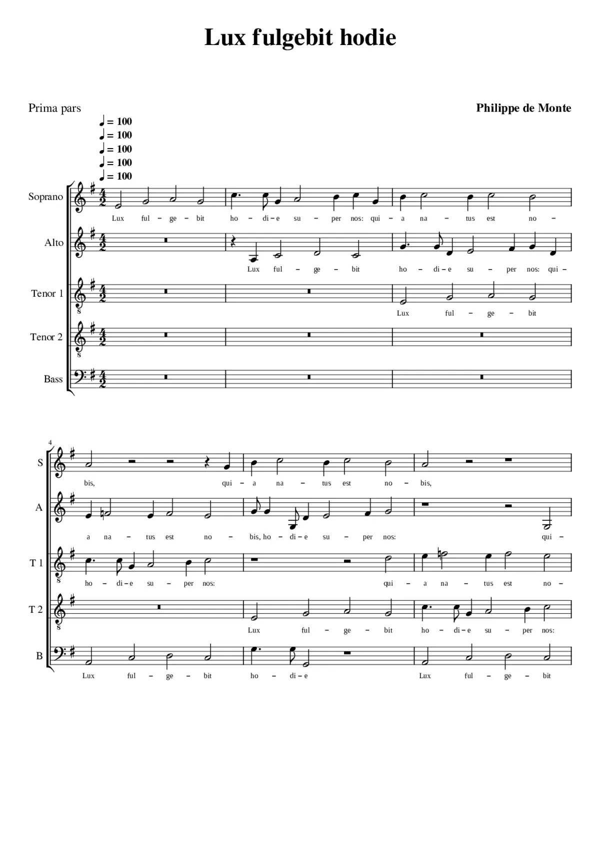 Lux fulgebit hodie - Page 1