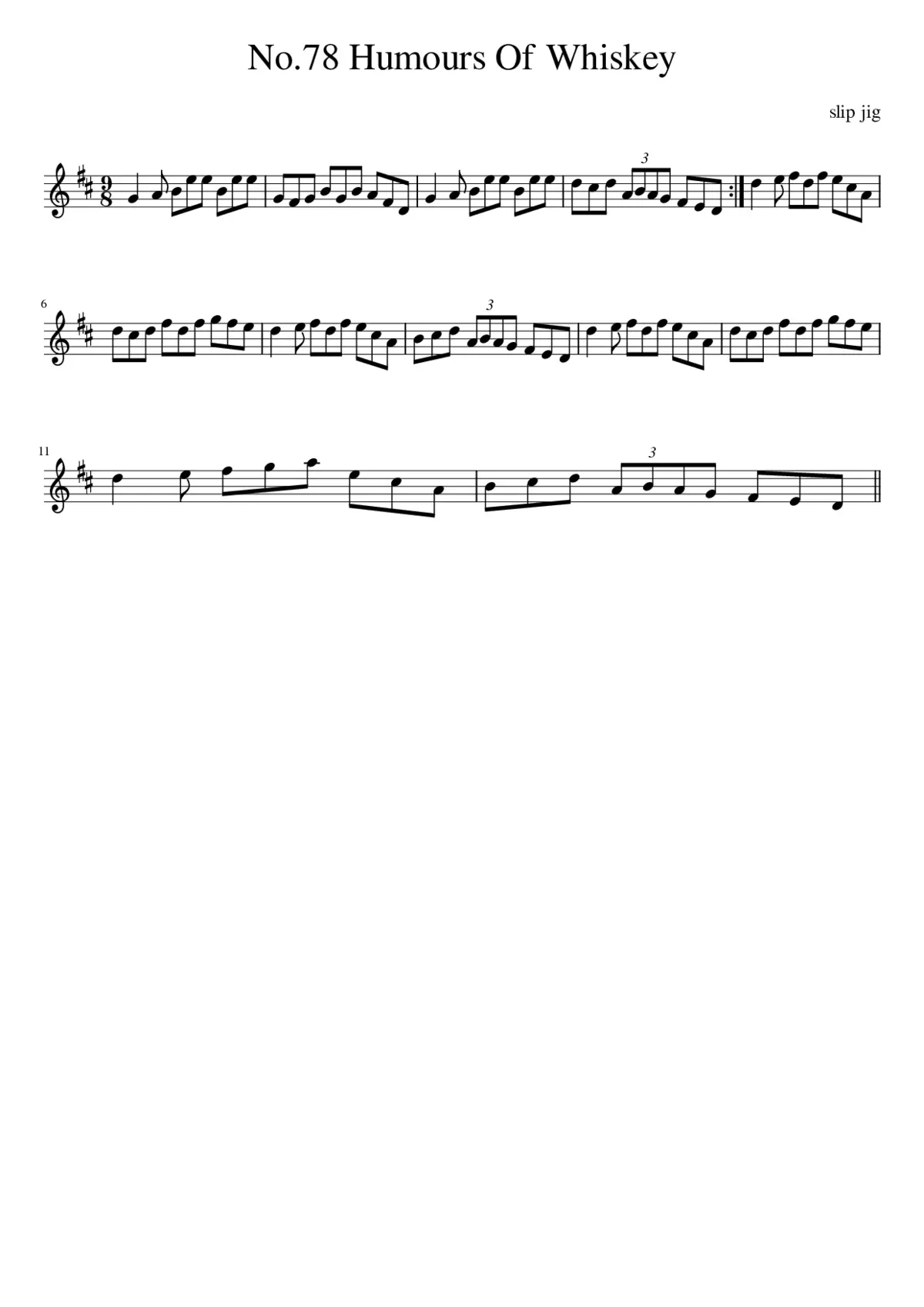 No.78 Humours Of Whiskey - Page 1